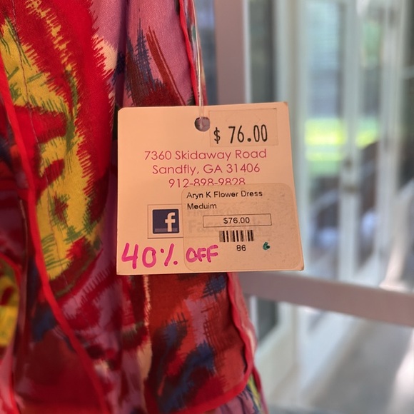 Aryn K Multicolor Strapless Dress - Picture 8 of 8